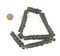 The Bead Chest Charcoal Faceted Recycled Java Sea Glass Beads - Full Strand of Faceted Bottle Glass Beads | Approximately 48 Beads